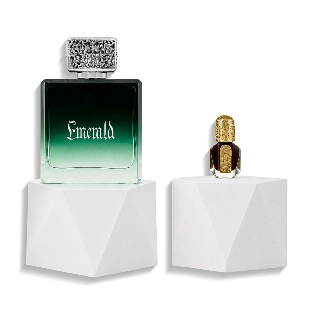 مجموعة عطر الحبايب - عطر اميرالد و عود جنيد