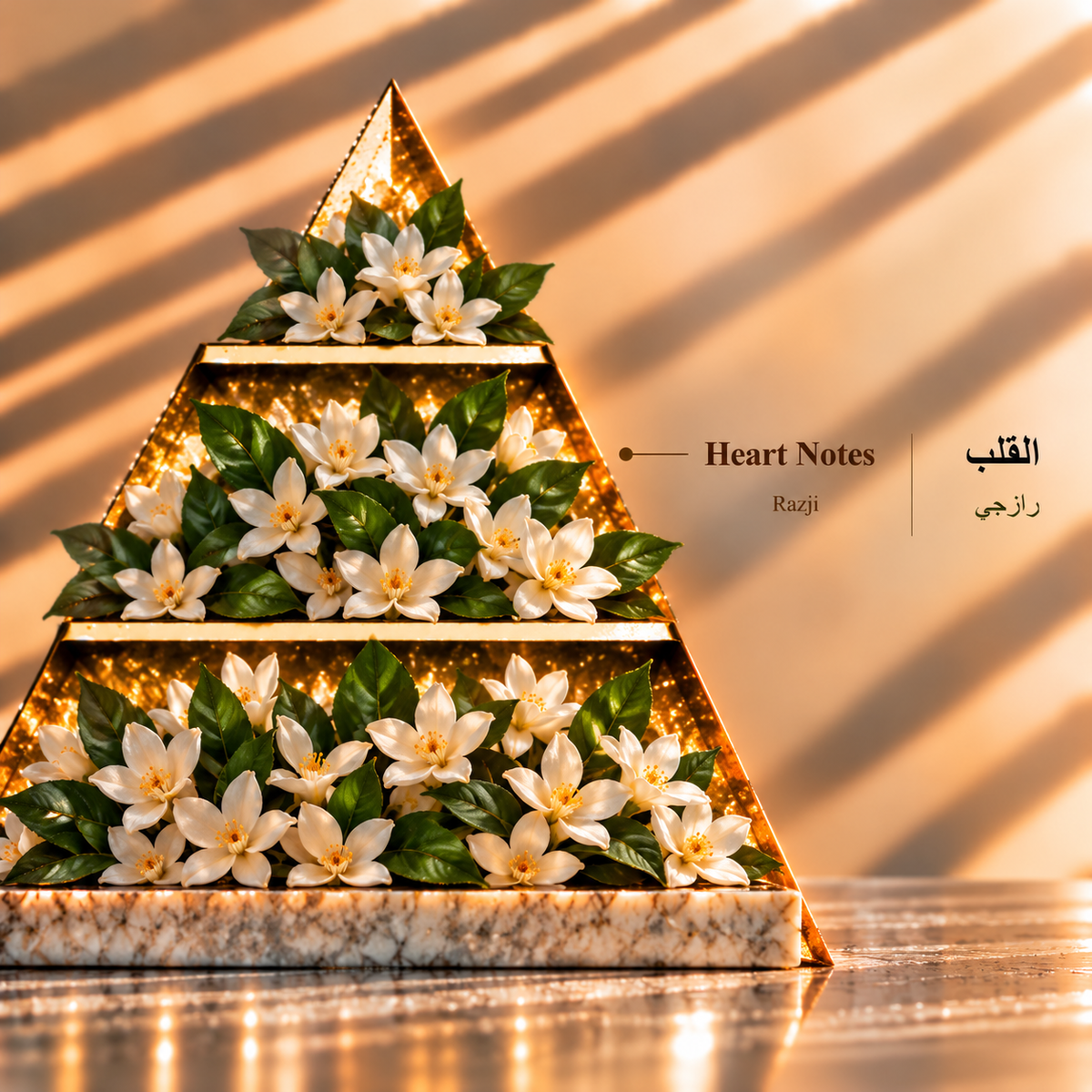 Fragrance pyramid / الهرم العطري — Razji Oil 6 ML