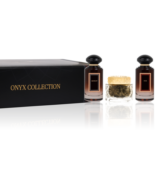 Onyx Collection - For him and her - Perfume Spray Collection - 100 ML & 60 Gram - Junaid Perfumes - Qatar