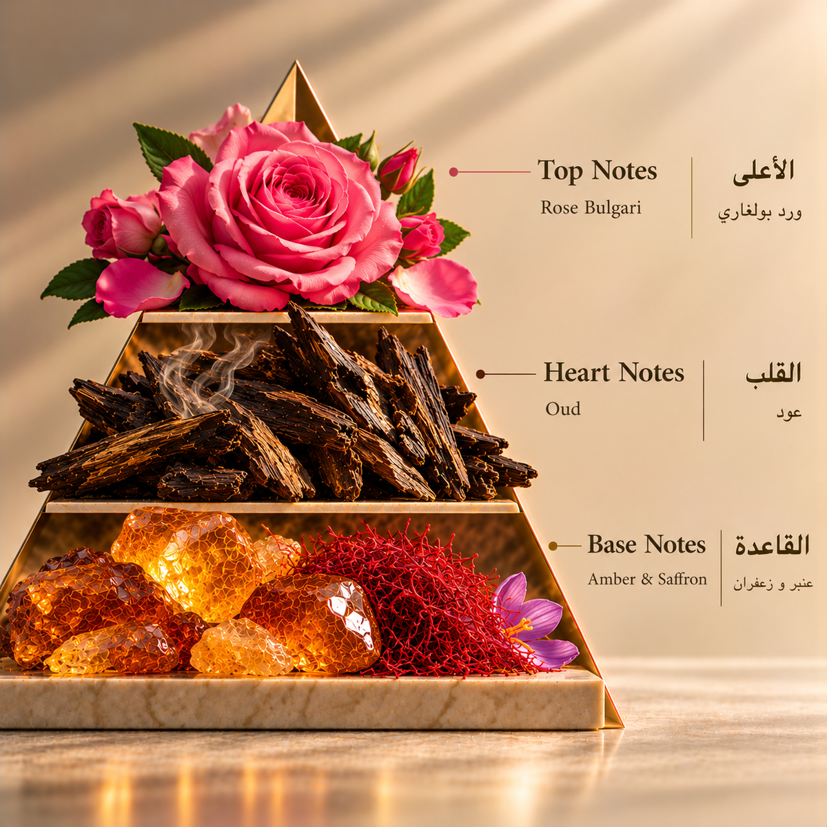 Fragrance pyramid / الهرم العطري — Khayal Oil