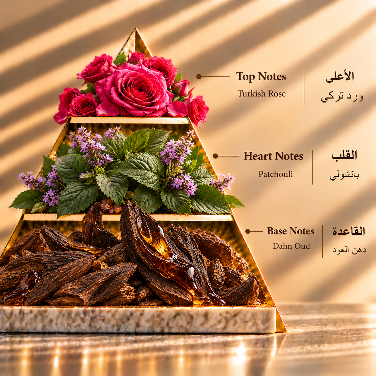Fragrance pyramid / الهرم العطري — Lujje Oil