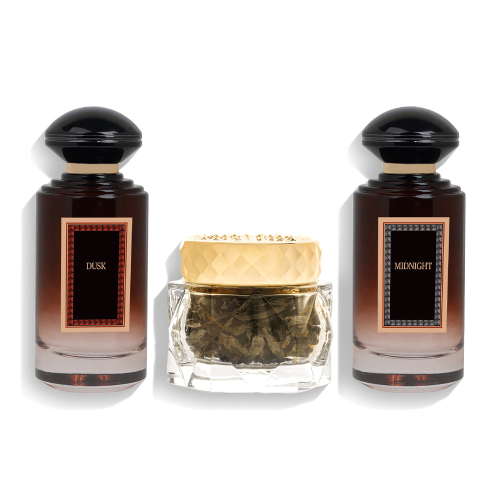 Onyx Collection - For him and her - Perfume Spray Collection - 100 ML & 60 Gram - Junaid Perfumes - Qatar