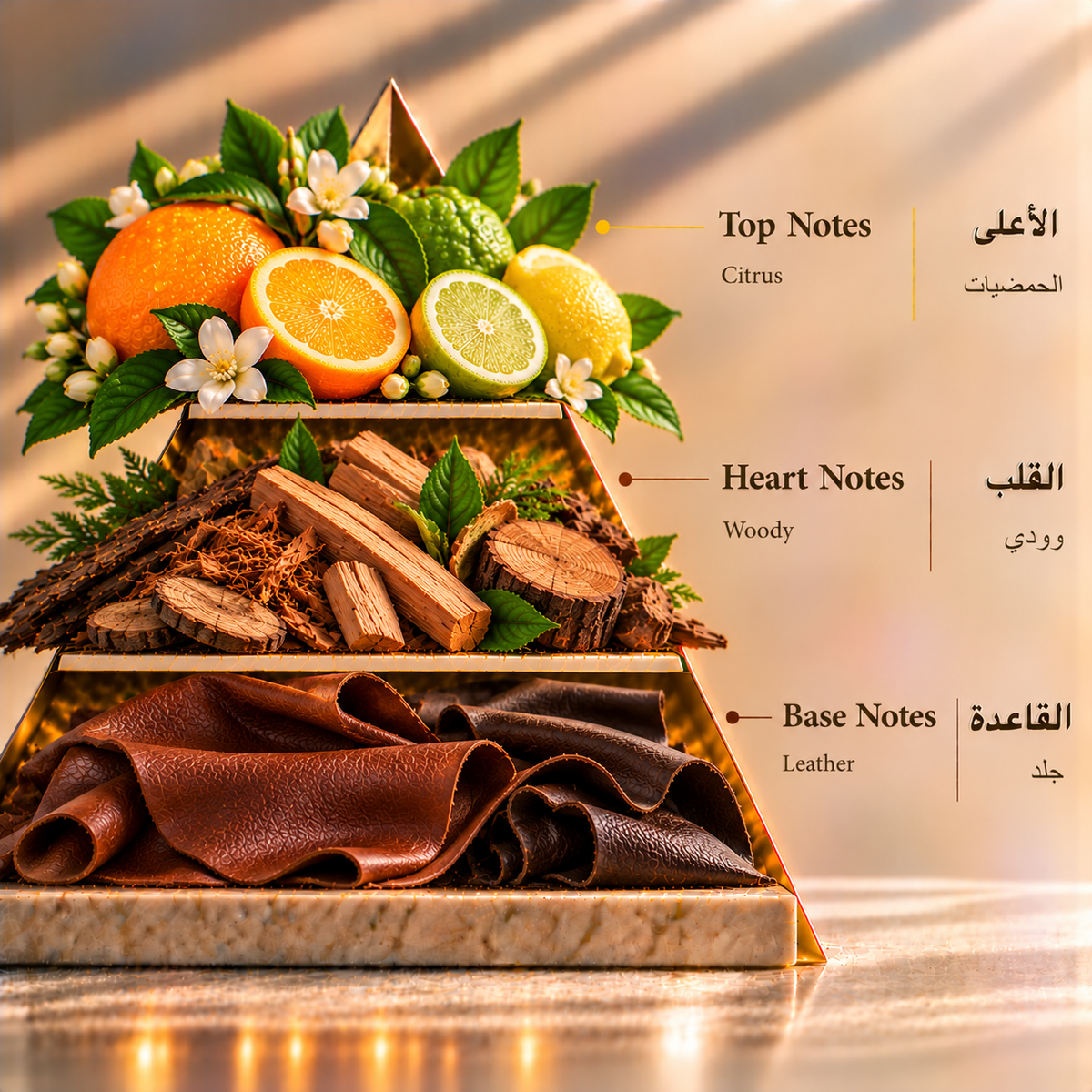 Fragrance pyramid / الهرم العطري — Rafa